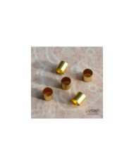 Brass Potentiometer Shaft Conversion Sleeve- 6mm to 1/4 inch - split shaft to solid shaft
