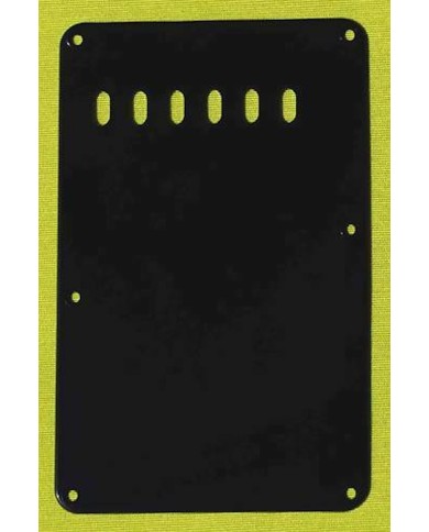 Schwarze Stratocaster Vibratoplatte, 6 Löcher, E-E 54mm, Black