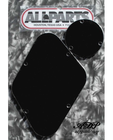 Set de Rückplatten 1-lagig Schwarz Les Paul PG-0814-023