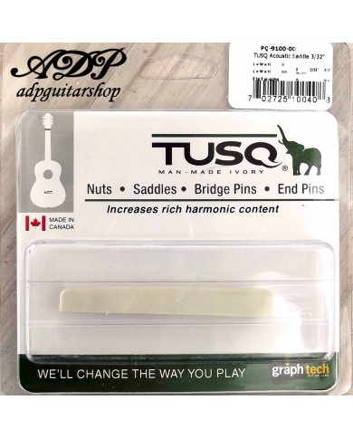 Graph Tech Tusq PQ-9100 Gitarrensteg-Sattel Martin Bridge Saddle 73,6mm