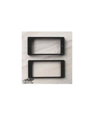 2 Contours Humbucker Gibson LP Black Pickup Mounting Ring Curved Les Paul MR-2B