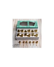 Kluson 3X3 gekapselte Mechaniken, vergoldet MG33G