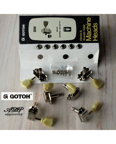 Gotoh Vintage-Mechaniken NICKEL, Tulpenflügel SD90SL