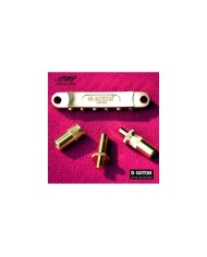 Gotoh Gold GE103B-T Nashville Tune-O-Matic Steg für LP SG ES, metrisch 6,4 mm 8M