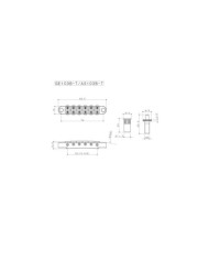 Gotoh Gold GE103B-T Nashville Tune-O-Matic Steg für LP SG ES, metrisch 6,4 mm 8M