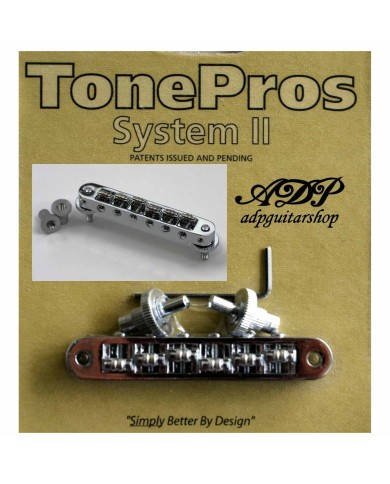 TonePros TP6R-C Nashville-Rollensteg, Small Post US-Format, Chrom