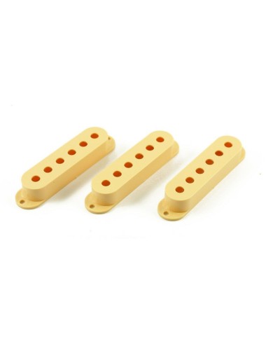 3 cremefarbene Pickup-Kappen für Stratocaster Single-Coil-Pickups, 52,5 mm