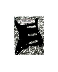 Pickguard SSS Stratocaster  Noir Gaucher Lefty black 3 ply 11H  PG0552-L33
