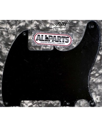 Esquire-Schlagbrett All Parts US, 1-lagig, 5 Löcher, Schwarz Black .060"