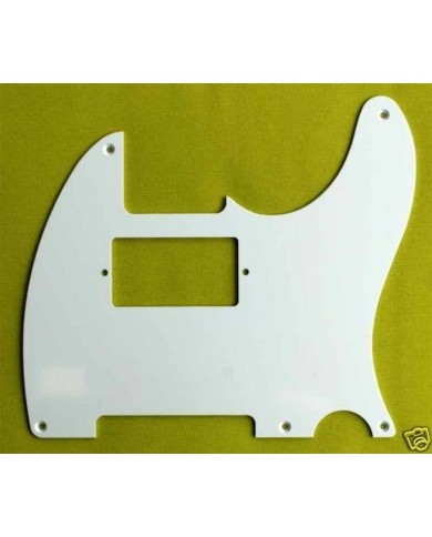 1-lagiges weißes Telecaster-Schlagbrett mit Vintage-Humbucker, 5 Löcher