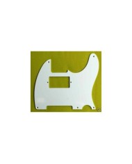 Pickguard 1ply Blanc Telecaster avec Humbucker Vintage 5 trous
