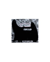 Pickguard Gaucher Noir Telecaster Vintage USA 1ply 5 trous PG-0560-L23