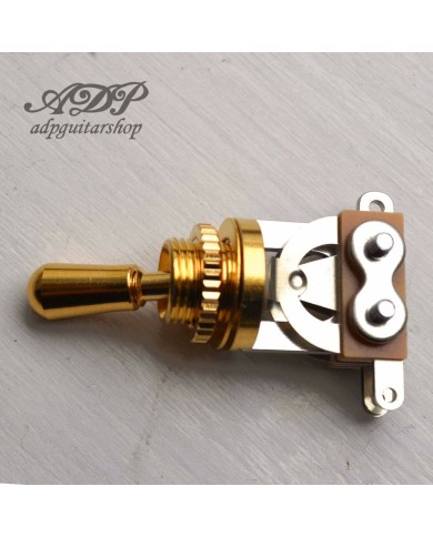3-Wege-Toggle-Schalter Switchcraft Japan Gold, goldener Knopf
