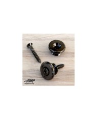 Attaches Courroie  Gotoh 17mm Large Strap Cosmo Black Vis 2x screws