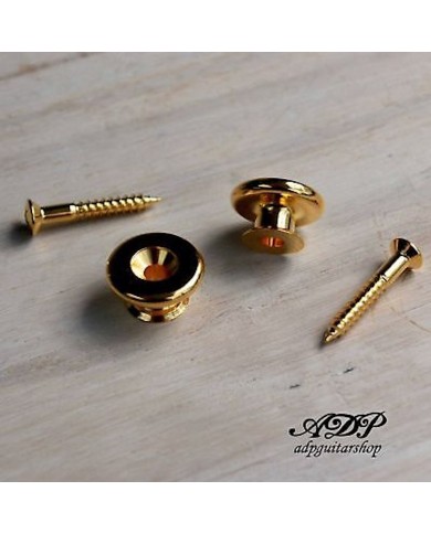 Vergoldete Gotoh Gurtpins 17 mm + 2 Schrauben