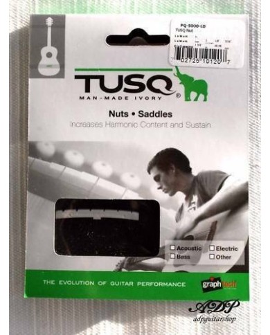Graph Tech Linkshänder-Sattel Tusq PQ-5000-L0 Tele Strat, geschlitzter Sattel für Linkshänder