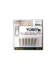 6 Tusq PP-1100-01 weiße Graph Tech Stegpins für Akustikgitarre Weiß