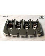 Sandberg Bass-Saitenhalter/Steg für 4 Saiten, Chrom
