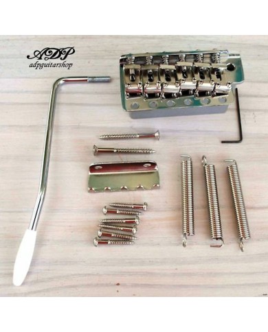 Linkshänder Stratocaster Tremolo Vintage Gotoh, Nickel, Stahlblock GE101TS