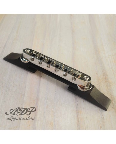 Gotoh Nickel GE104B Steg + Ebenholzsockel für Jazz-Archtop