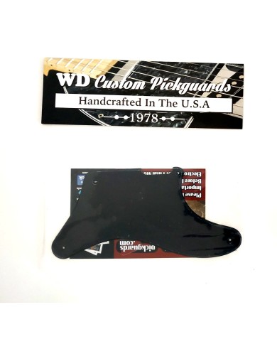 Schwarzes Schlagbrett für Telecaster Cabronita WD-Custom USA, 1-lagig, .060"