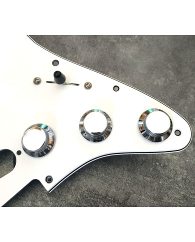 3 Chrome Metal Stratocaster Hat Knobs