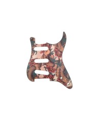 Set Koi-Karpfen-Tattoo-Schlagbretter für Fender Stratocaster, 11 Löcher, Modern