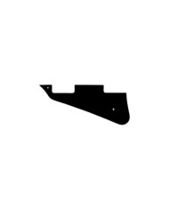 Linkshänder-Pickguard schwarz, 1-lagig, für Gibson Les Paul, Humbucker
