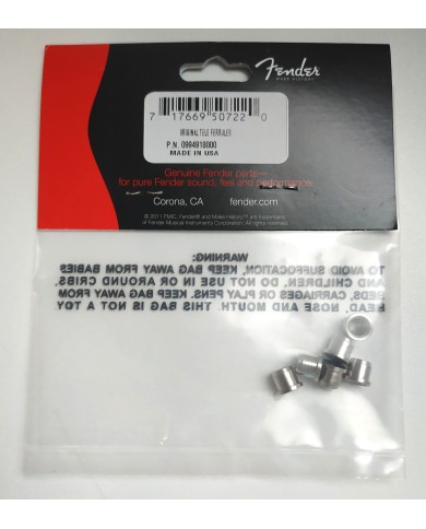 6 String Ferrules im Vintage-Stil von Fender für Telecaster mit Saitenführung durch den Korpus 099-4918-000