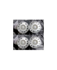 4x Boutons Plexi Blanc Grave  inchSize Speed Knobs White Gibson LP SG PK0130-025