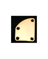 Gewölbte Halstaschenplatte Gold + 4 Schrauben