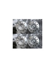 4 transparente Speed Knobs für Bass, inchSize, 24-Spline-Achse, für Gibson LP SG
