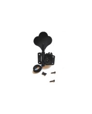 1 umkehrbare Bassmechanik mit Getriebe, linke Seite, Schwarz, Achse 14mm