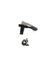 1 Bassmechanik mit Getriebe, rechte Seite, umkehrbar, Schwarz, Achse 14mm