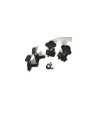 4 Bassmechaniken links, mit umkehrbarem Getriebe, schwarz, 14mm