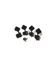 4 Black reversible Bass Tuners, 4 right, 14mm