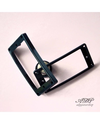 Set mit 2 schwarzen Epiphone Humbucker-Tonabnehmerrahmen, gewölbte Ober- und Unterseite