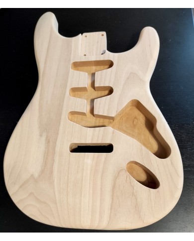 Corps Stratocaster en Aulne 2 pièces Non Vernis