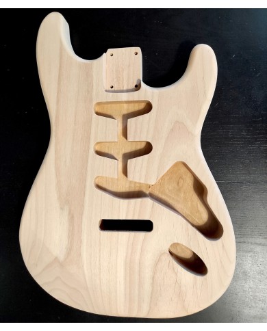 Stratocaster body in alder 2 pieces unfinished