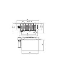 Cordier vibrato Wilkinson 2 points WVS50IIK Ruthenium Glossy