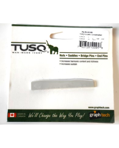 Kompensierte Stegeinlage für Akustikgitarre Graph Tech Tusq PQ-9110-00, Martin Style