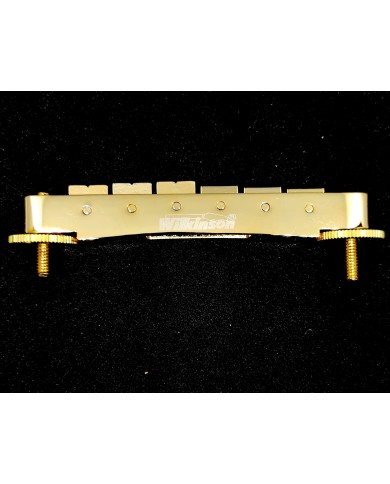 Gold Wilkinson Tune-o-matic Tailpiece + Bridge, metric