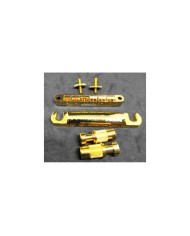 Gold Wilkinson Tune-o-matic Tailpiece + Bridge, metric