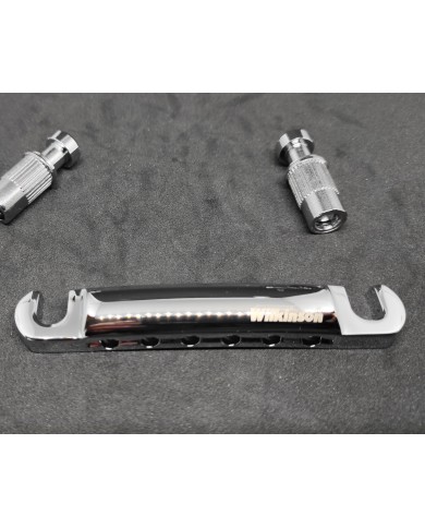 Chrome Wilkinson Tune-o-matic Tailpiece + Bridge, metric