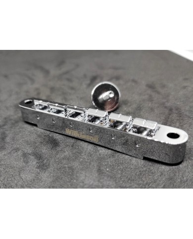 Chrome Wilkinson Tune-o-matic Tailpiece + Bridge, metric