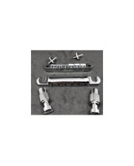 Chrome Wilkinson Tune-o-matic Tailpiece + Bridge, metric
