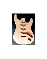 Leichter 2-teiliger Stratocaster-Korpus aus Mahagoni, unbehandelt