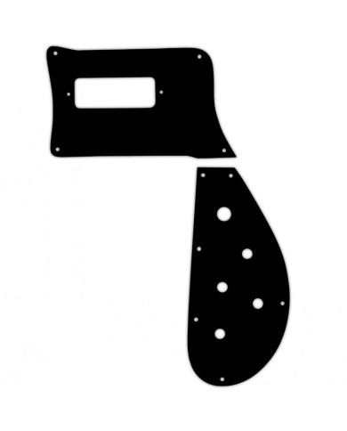 Schwarzes 2-teiliges 1-lagiges USA-Schlagbrett für Rickenbacker 4003 Bass
