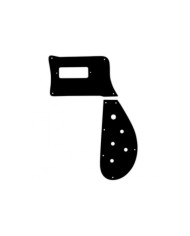 Pickguard Noir 2 pièces 1ply USA pour basse Rickenbacker 4003