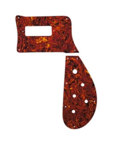 Schlagbrett Tortoise, 2-teilig, 3-lagig, USA, für Rickenbacker 4003 Bass